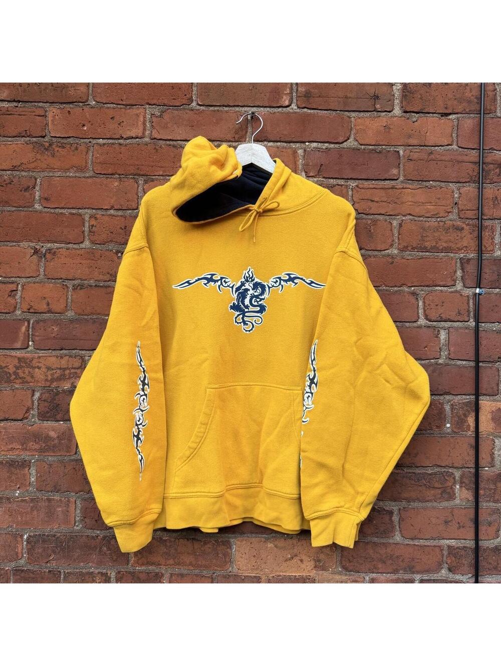 vintage Randy river tribal dragons hoodie 00s M/L